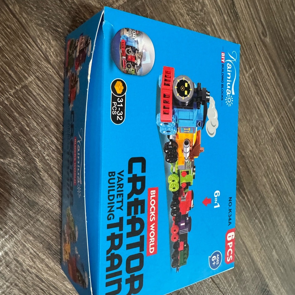 Train Creator Building Blocks  Set of 6 in 1 Blocks 31pcs New In Box